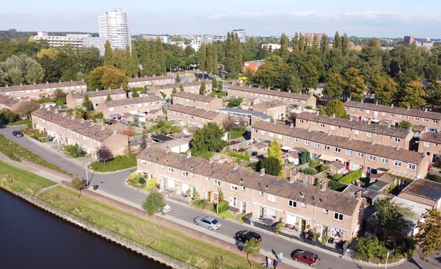 het wijkje jericho vanuit de lucht